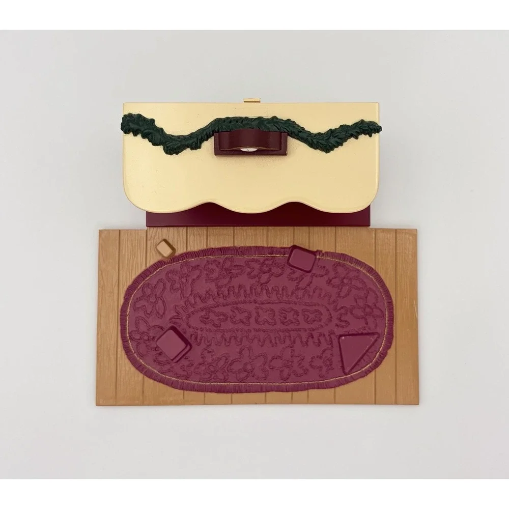 Hallmark 1993 The Bearingers Light Up Fireplace Tabletop Ornament Display VTG